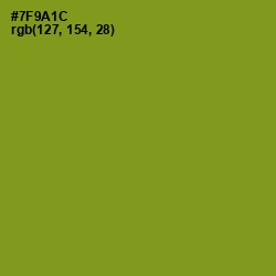 #7F9A1C - Trendy Green Color Image