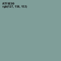 #7F9E99 - Oxley Color Image