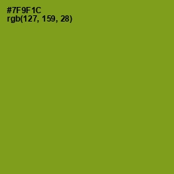 #7F9F1C - Trendy Green Color Image