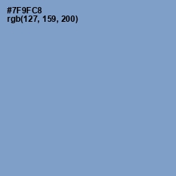 #7F9FC8 - Danube Color Image