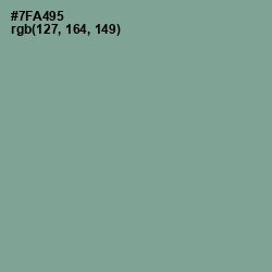 #7FA495 - Sea Nymph Color Image