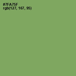 #7FA75F - Asparagus Color Image