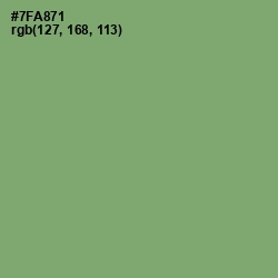 #7FA871 - Fern Color Image