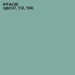 #7FAC9E - Sea Nymph Color Image