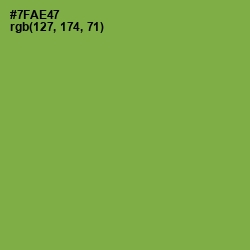 #7FAE47 - Asparagus Color Image