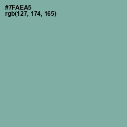 #7FAEA5 - Gumbo Color Image