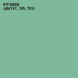#7FB99B - Bay Leaf Color Image