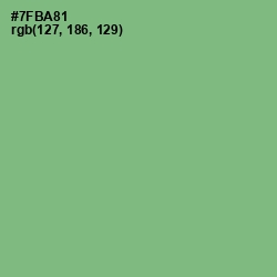 #7FBA81 - Bay Leaf Color Image