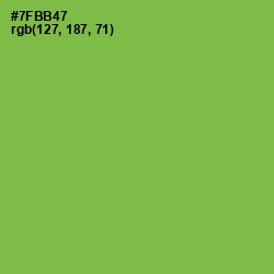 #7FBB47 - Asparagus Color Image