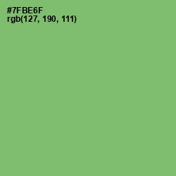 #7FBE6F - Fern Color Image
