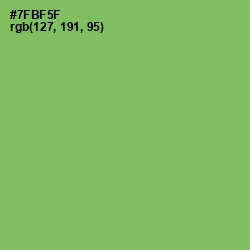 #7FBF5F - Asparagus Color Image