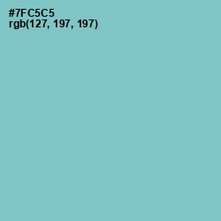 #7FC5C5 - Bermuda Color Image