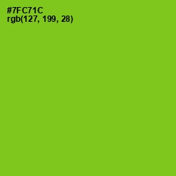 #7FC71C - Chartreuse Color Image