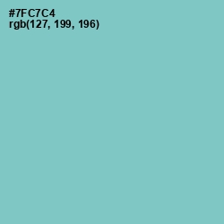 #7FC7C4 - Bermuda Color Image