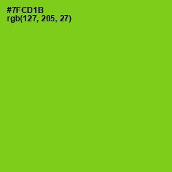 #7FCD1B - Chartreuse Color Image