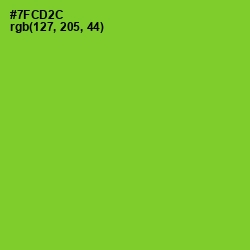 #7FCD2C - Chartreuse Color Image