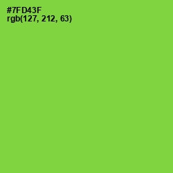 #7FD43F - Chartreuse Color Image
