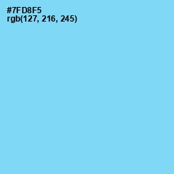 #7FD8F5 - Spray Color Image