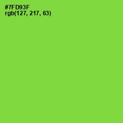 #7FD93F - Chartreuse Color Image