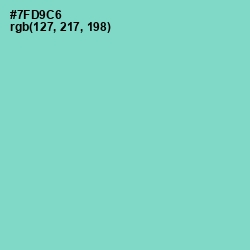 #7FD9C6 - Bermuda Color Image