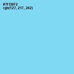 #7FD9F2 - Spray Color Image