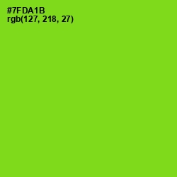 #7FDA1B - Chartreuse Color Image