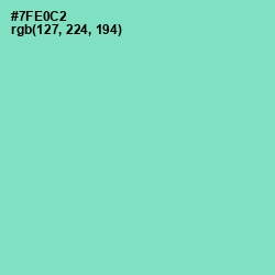 #7FE0C2 - Aquamarine Color Image