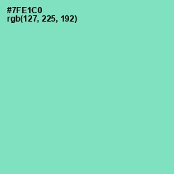 #7FE1C0 - Aquamarine Color Image