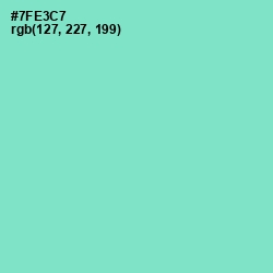 #7FE3C7 - Aquamarine Color Image