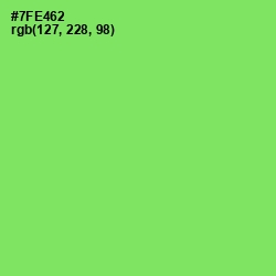 #7FE462 - Screamin' Green Color Image