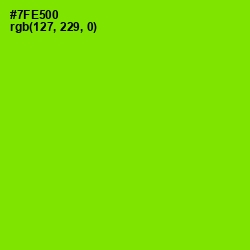 #7FE500 - Chartreuse Color Image