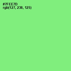 #7FEE7D - Screamin' Green Color Image