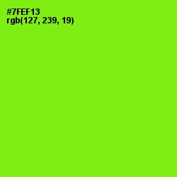 #7FEF13 - Chartreuse Color Image