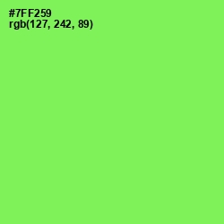 #7FF259 - Screamin' Green Color Image