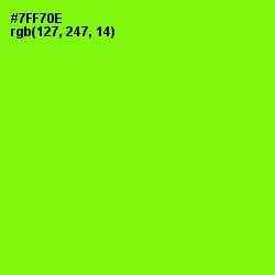 #7FF70E - Chartreuse Color Image