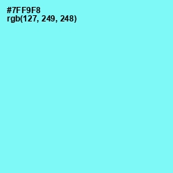 #7FF9F8 - Spray Color Image