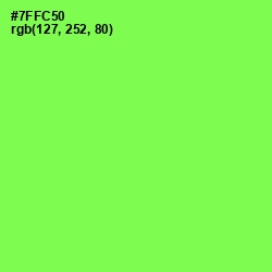 #7FFC50 - Screamin' Green Color Image