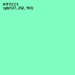 #7FFCC1 - Aquamarine Color Image