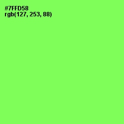 #7FFD58 - Screamin' Green Color Image