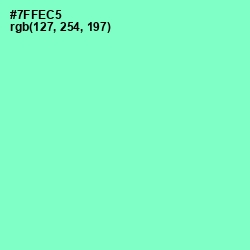 #7FFEC5 - Aquamarine Color Image