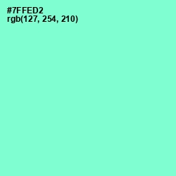 #7FFED2 - Aquamarine Color Image
