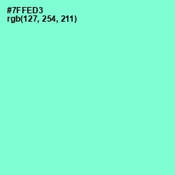 #7FFED3 - Aquamarine Color Image