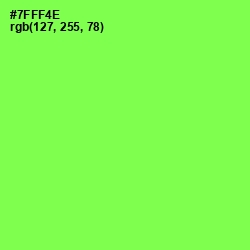 #7FFF4E - Screamin' Green Color Image