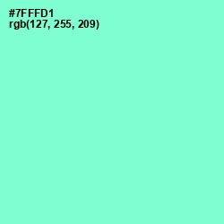 #7FFFD1 - Aquamarine Color Image