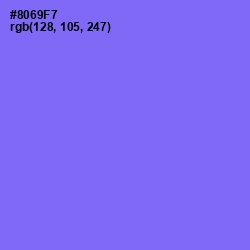 #8069F7 - Medium Purple Color Image