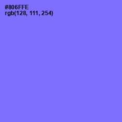 #806FFE - Medium Purple Color Image