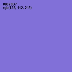 #8070D7 - True V Color Image