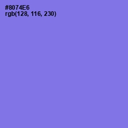 #8074E6 - True V Color Image
