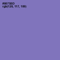 #8075BD - Purple Mountain's Majesty Color Image