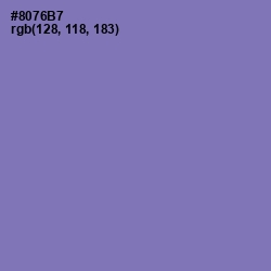 #8076B7 - Purple Mountain's Majesty Color Image